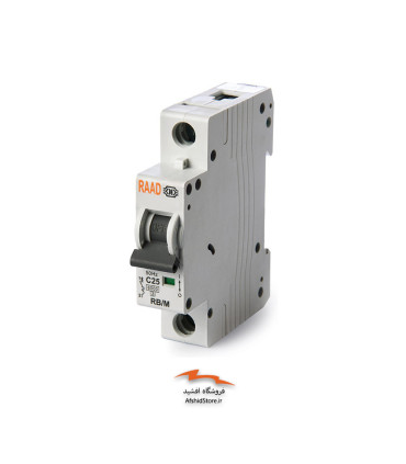کلید مینیاتوری تک پل | 10 کیلو آمپر | تیپ C | جریان متناوب-AC رعد الکتریک