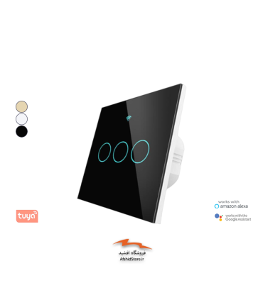 کلید لمسی هوشمند پروتکل WiFi سه پل MOES