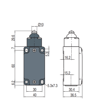 میکروسوییچ FD-510 بدنه فلزی سنگین پیزاتو