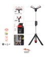 چراغ قوه سه پایه دار شارژی WL 6000 LED اکولوکس آلمان
