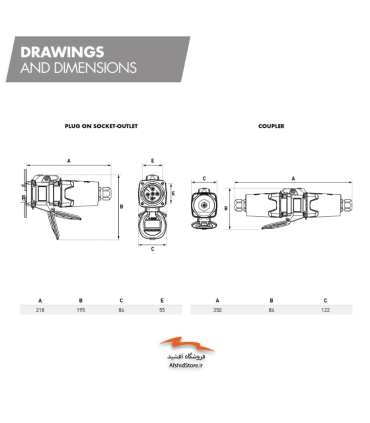 سوکت و پلاگ ضدانفجار 63 آمپر مدل DXN 6 مارشال الکتریک