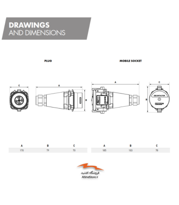 سوکت و پلاگ ضدانفجار 20 آمپر مدل DXA 1 مارشال الکتریک