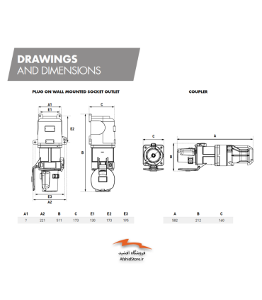 سوکت و پلاگ ضدانفجار 200 آمپر مدل DX 2 مارشال الکتریک