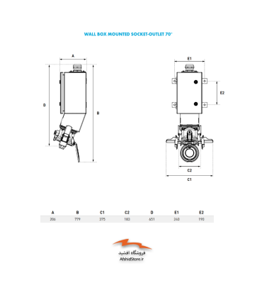 سوکت و پلاگ صنعتی 400 آمپر مدل DS 4 مارشال الکتریک