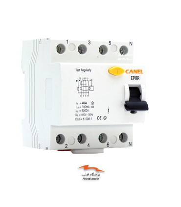 کلید جریان نشتی 30 میلی آمپر چهار پل مدل 4P لنا افراتاب