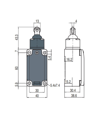 میکروسوییچ FP-515 بدنه پلیمر تقویت شده با شیشه پیزاتو