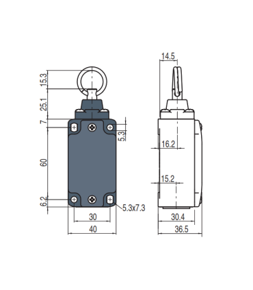 میکروسوییچ FD-576 بدنه فلزی سنگین پیزاتو
