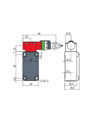 میکروسوییچ FD 1880 بدنه فلزی سنگین پیزاتو