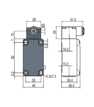 میکروسوییچ ضدانفجار FD 538-M2-EX7 بدنه فلزی سنگین پیزاتو