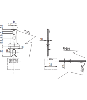 خشاب ساده بلند مدل VF KEYF پیزاتو