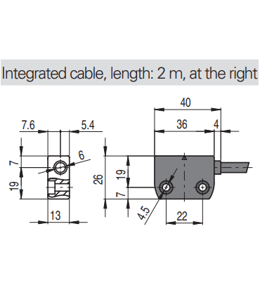 سنسور مگنت خروجی از راست 1NO+1NC پیزاتو