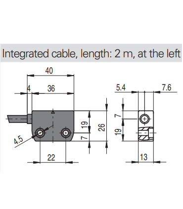 سنسور مگنت خروجی از چپ 1NO+2NC پیزاتو